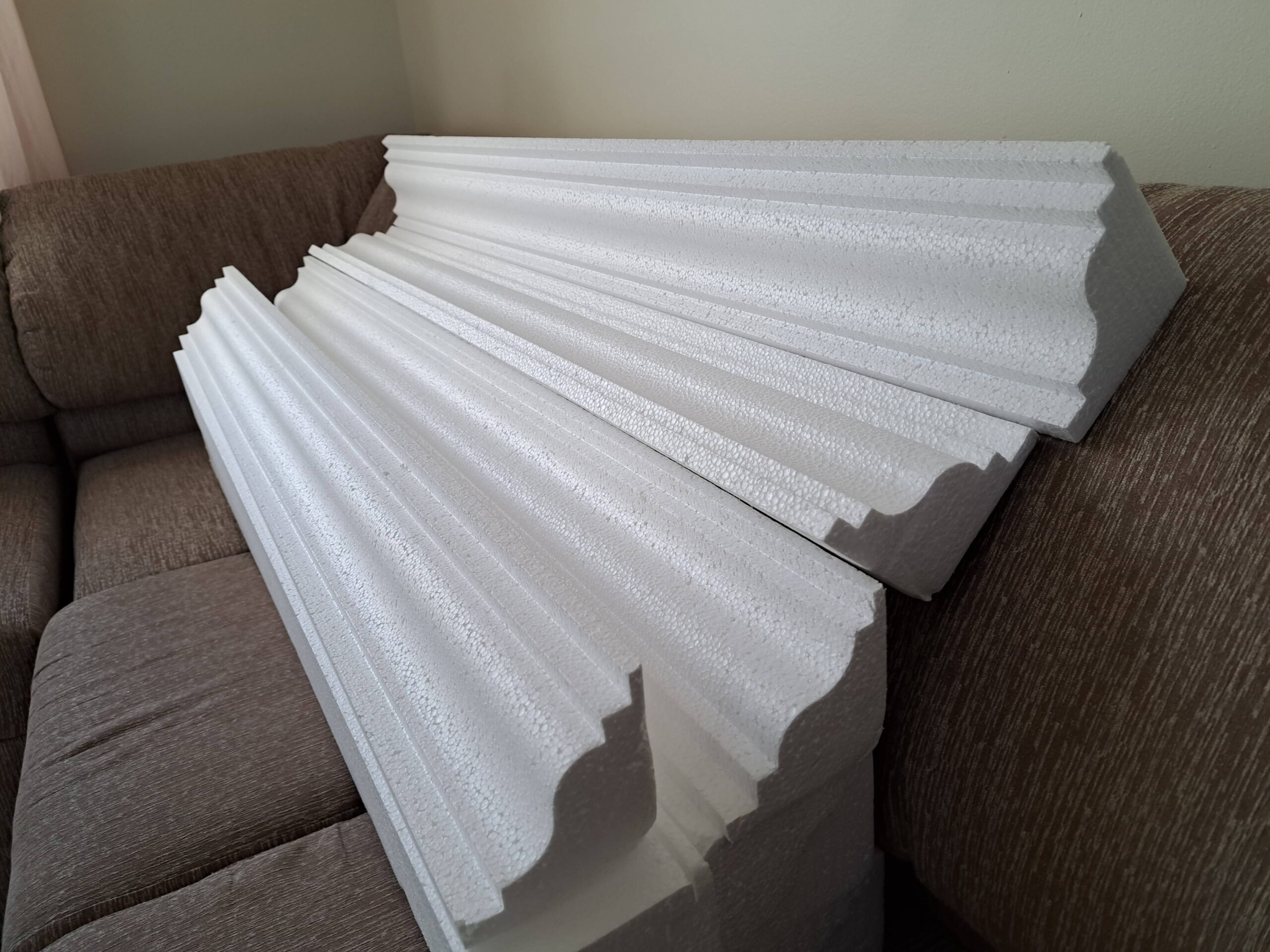 Pecho de paloma EPS en fachada