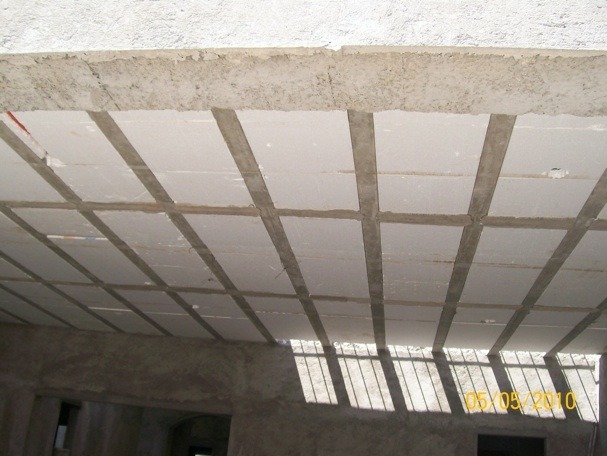 Bovedilla de unicel en construcción