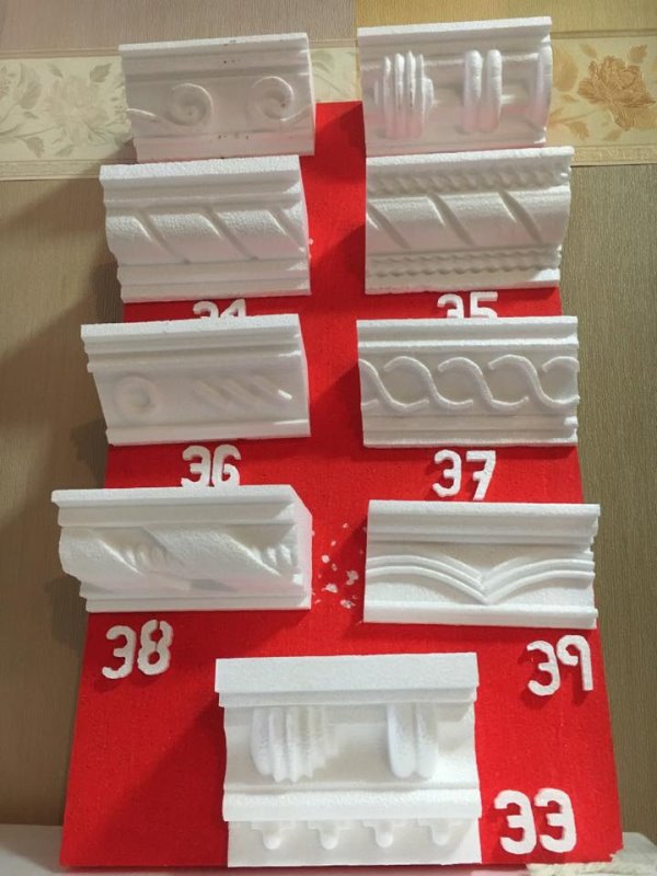 Molduras de unicel en plafón